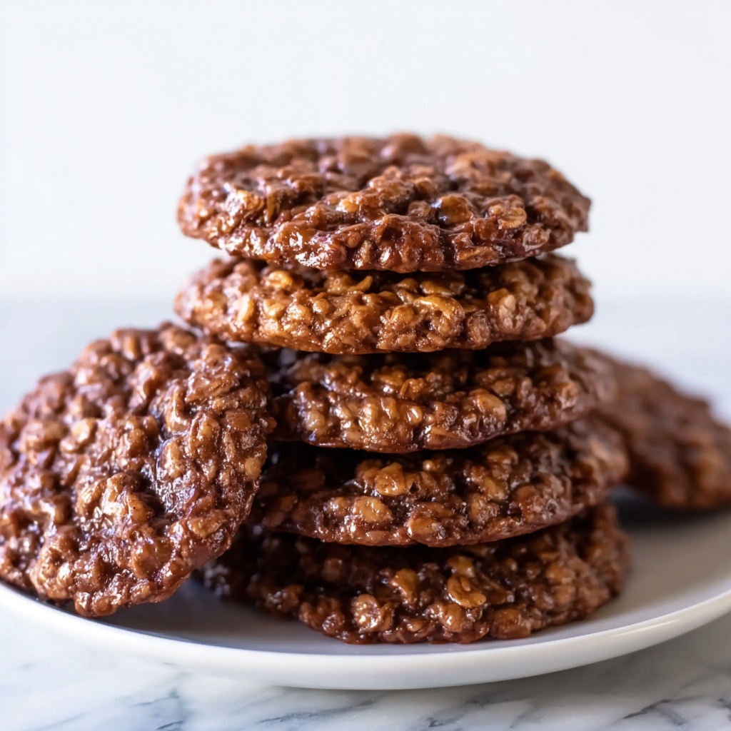 No Bake Cookies: Chewy Chocolate Peanut Butter Bliss Recipe - Recipe Image