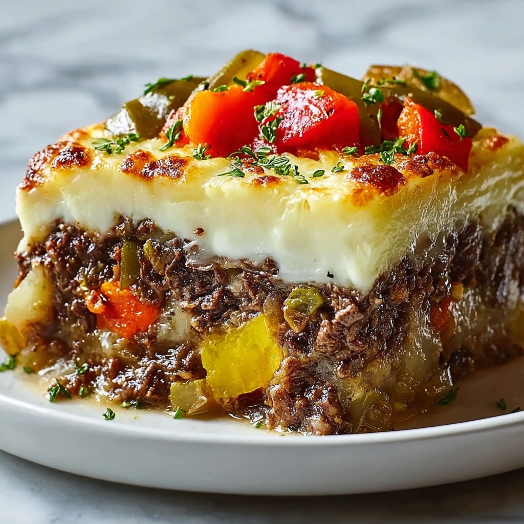 Savory Southern Five Layer Beef Casserole for Cozy Nights Recipe - Recipe Image