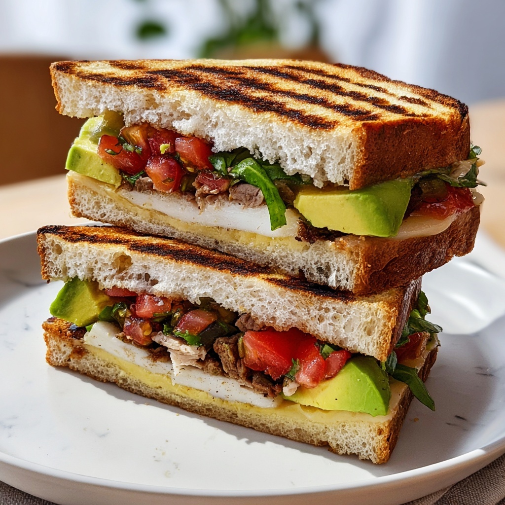 Chicken and Avocado Panini Recipe - Recipe Image