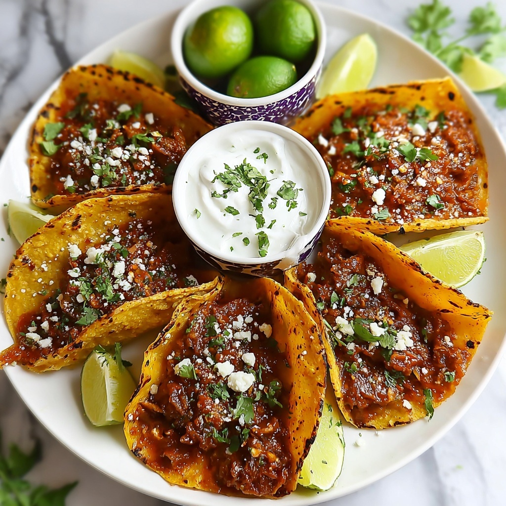 Birria Tostada Stacks Recipe - Recipe Image