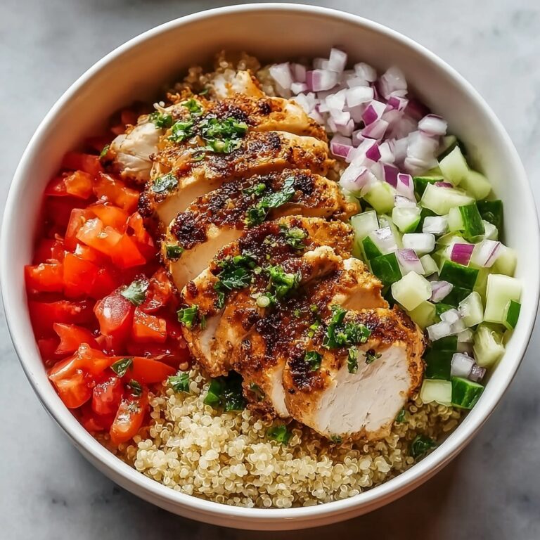 Greek Chicken Quinoa Bowl with Tzatziki Sauce Recipe