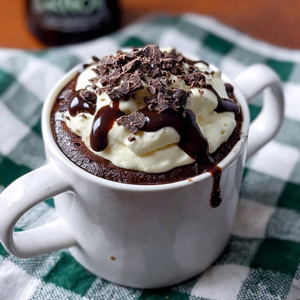 Guinness Chocolate Mug Cake Recipe - Recipe Image