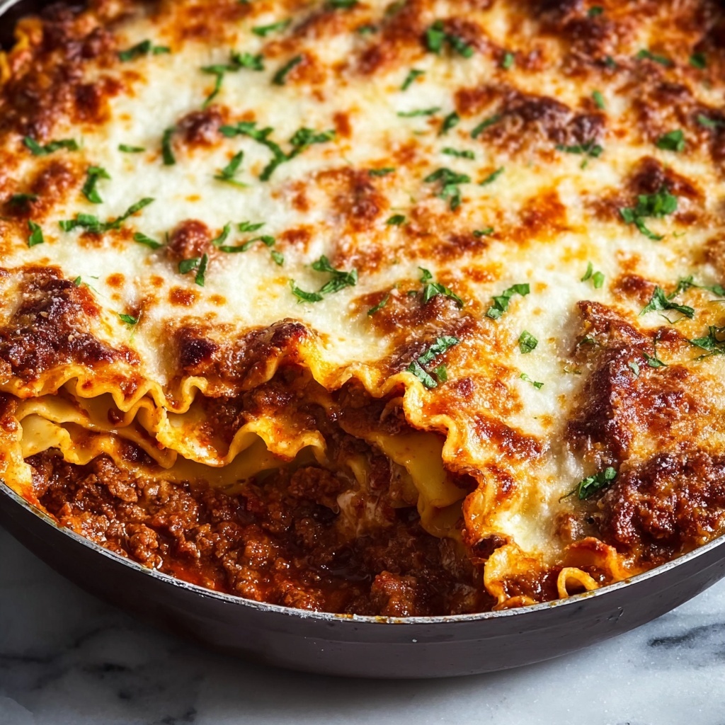 Best Ever Skillet Lasagna Recipe - Recipe Image