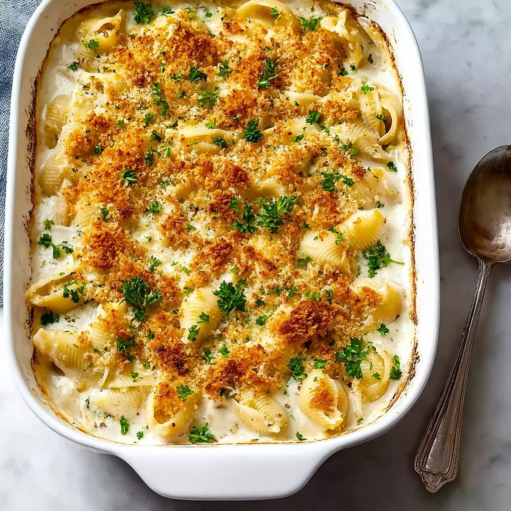 Seafood Stuffed Jumbo Pasta Shells Recipe - Recipe Image