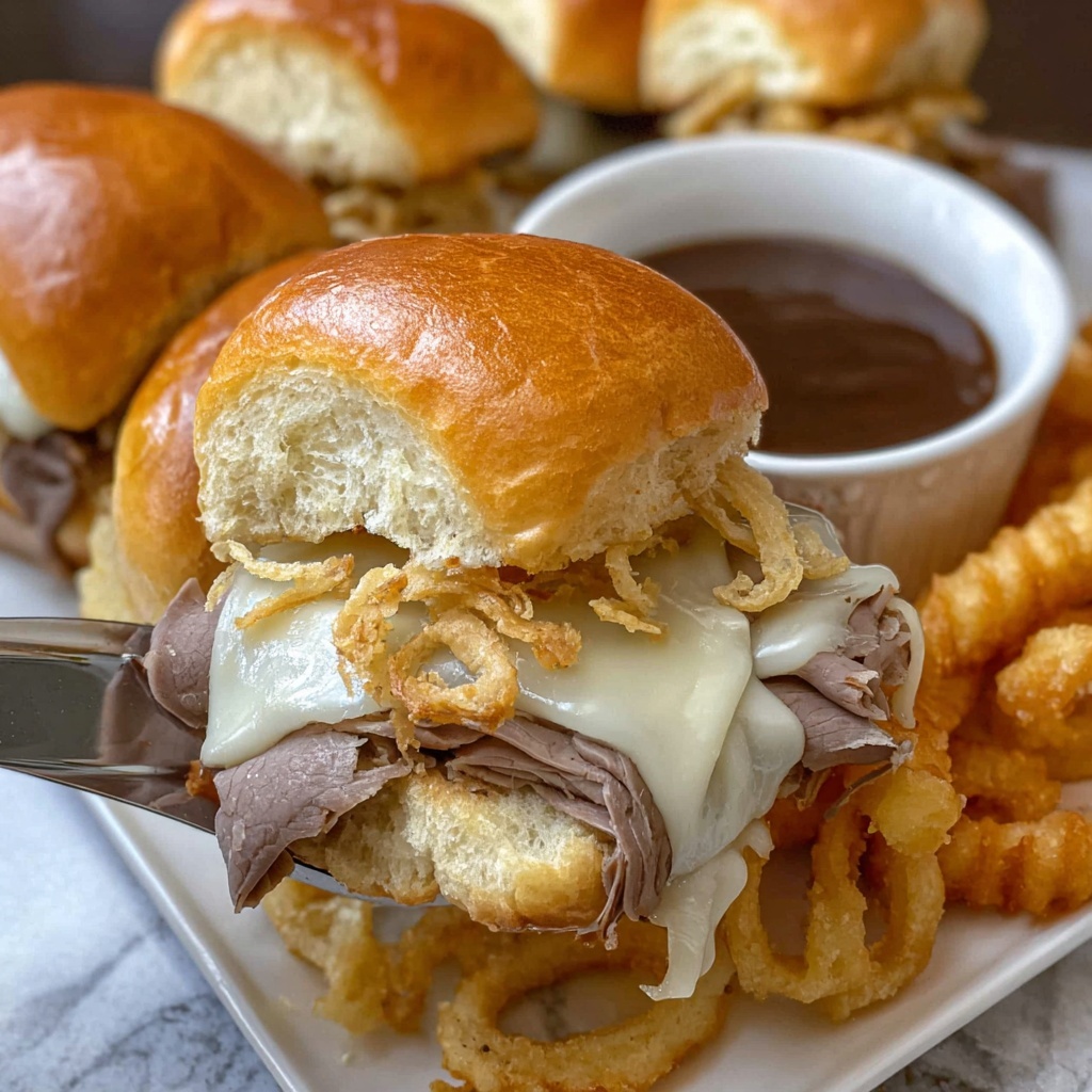 French Dip Sliders Recipe - Recipe Image
