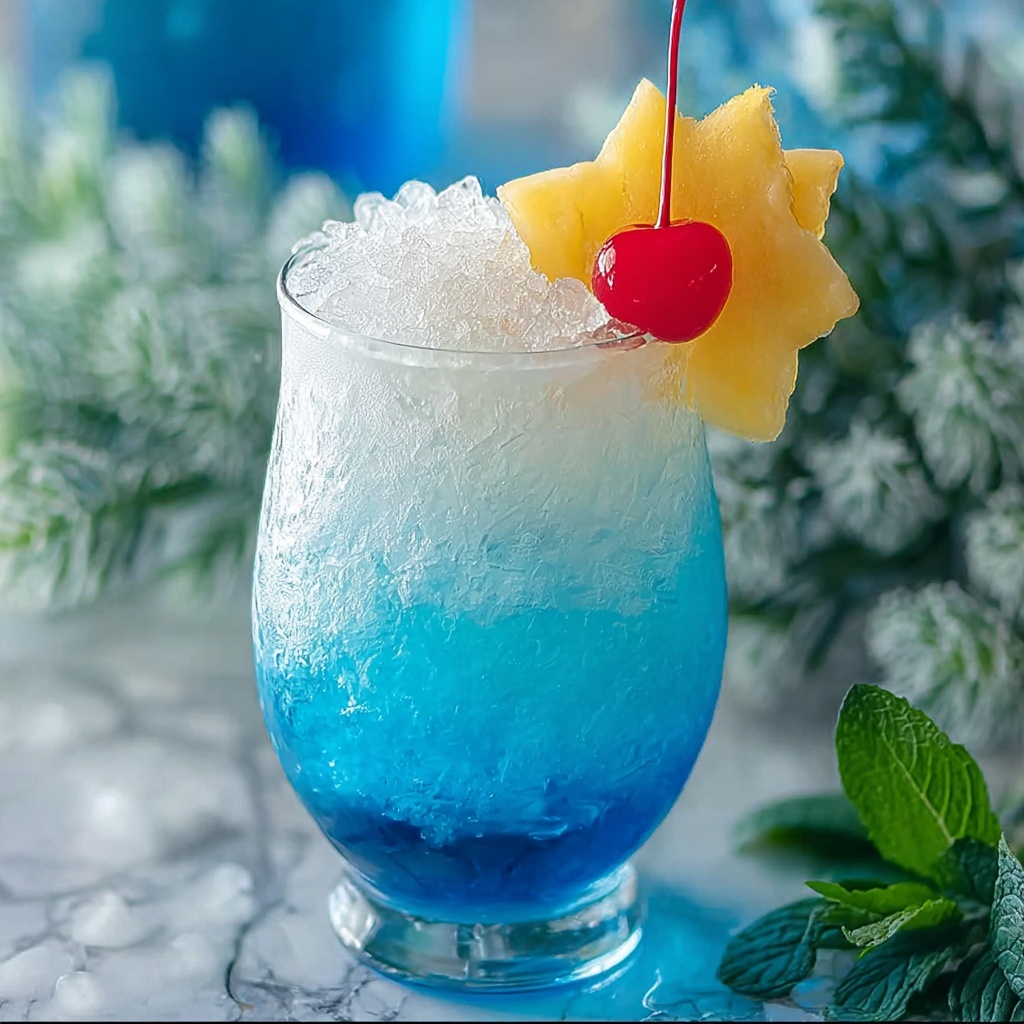 Tropical Jack Frost Cocktail: Refreshing Holiday Cheer Recipe - Recipe Image