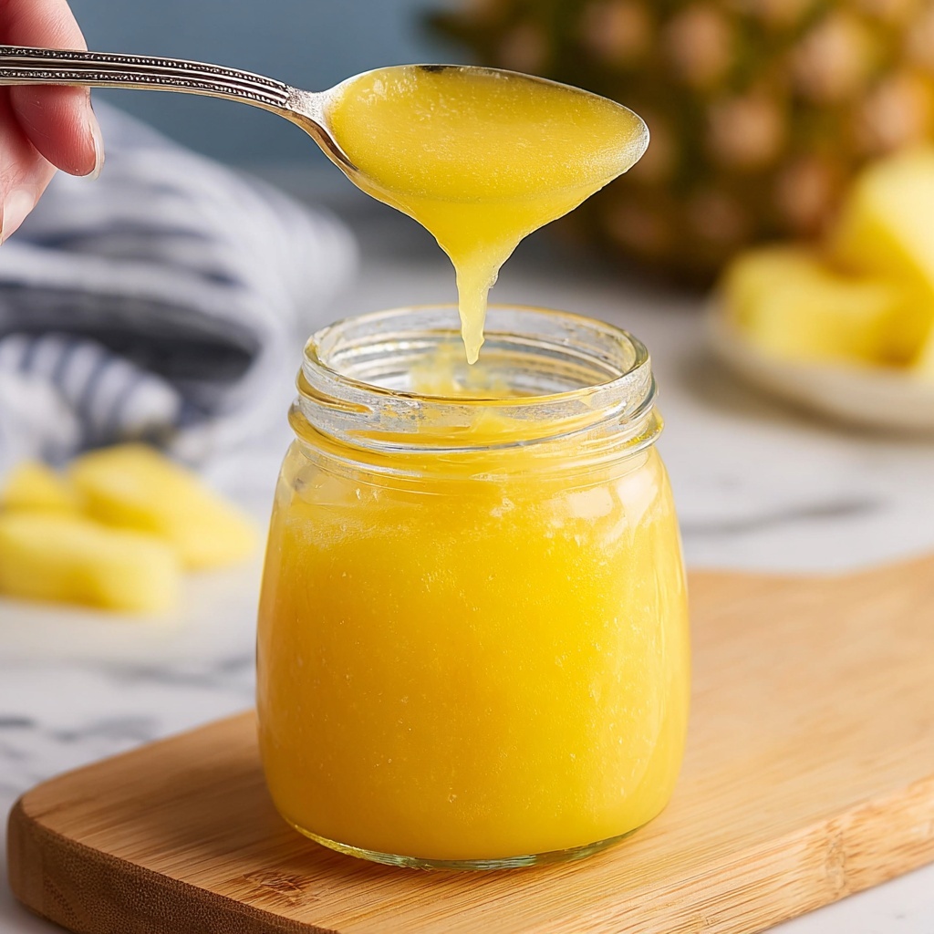 Easy Pineapple Curd (Eggless and Dairy-Free) Recipe - Recipe Image
