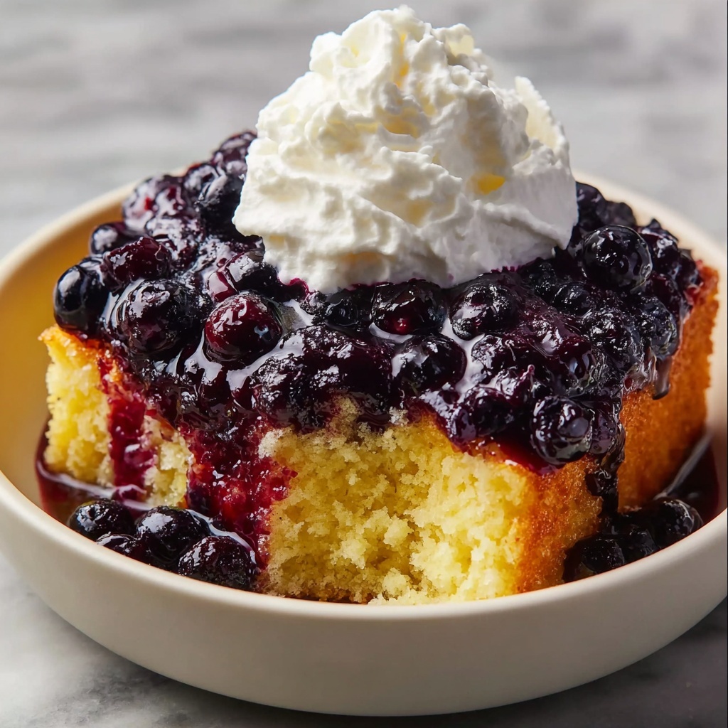 Blueberry Dump Cake with Fresh Blueberries Recipe - Recipe Image