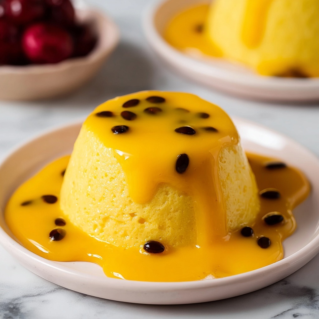 Passion Fruit Panna Cotta with Coconut Cream Recipe - Recipe Image