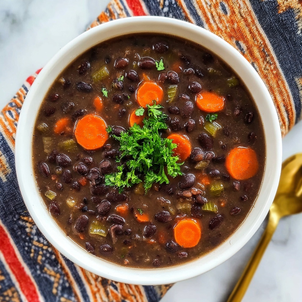 Easy Black Bean Salsa Soup Recipe - Recipe Image