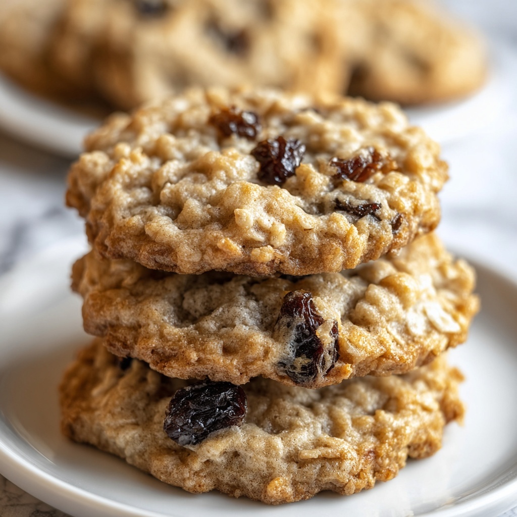 Soft & Chewy Oatmeal Raisin Cookies Recipe - Recipe Image