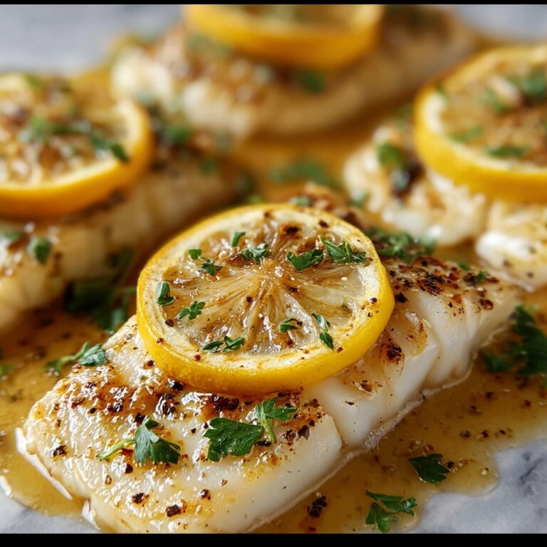 Baked Lemon-Garlic Cod with Butter Sauce Recipe