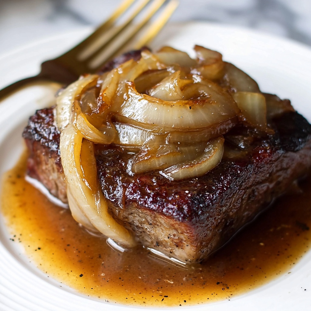 Cube Steak with Onion Gravy Recipe - Recipe Image