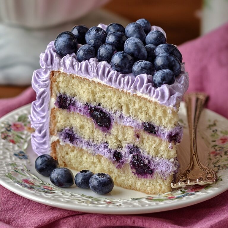 Blueberry Cream Cake Recipe