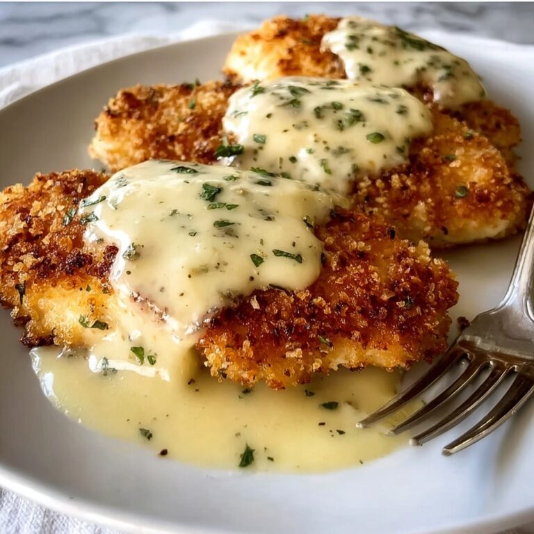 Parmesan Crusted Chicken with Garlic Sauce Recipe