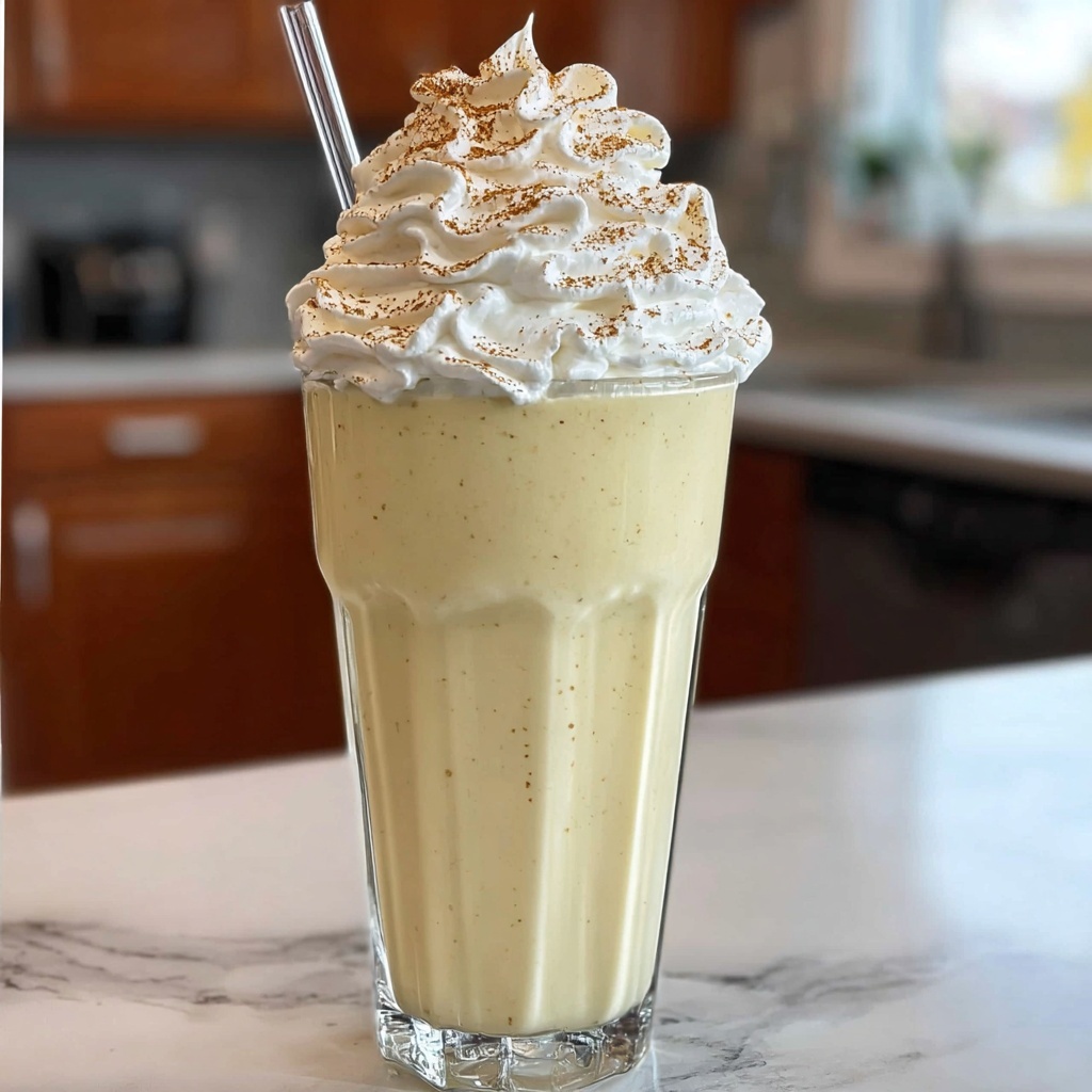 Eggnog Milkshake Recipe - Recipe Image