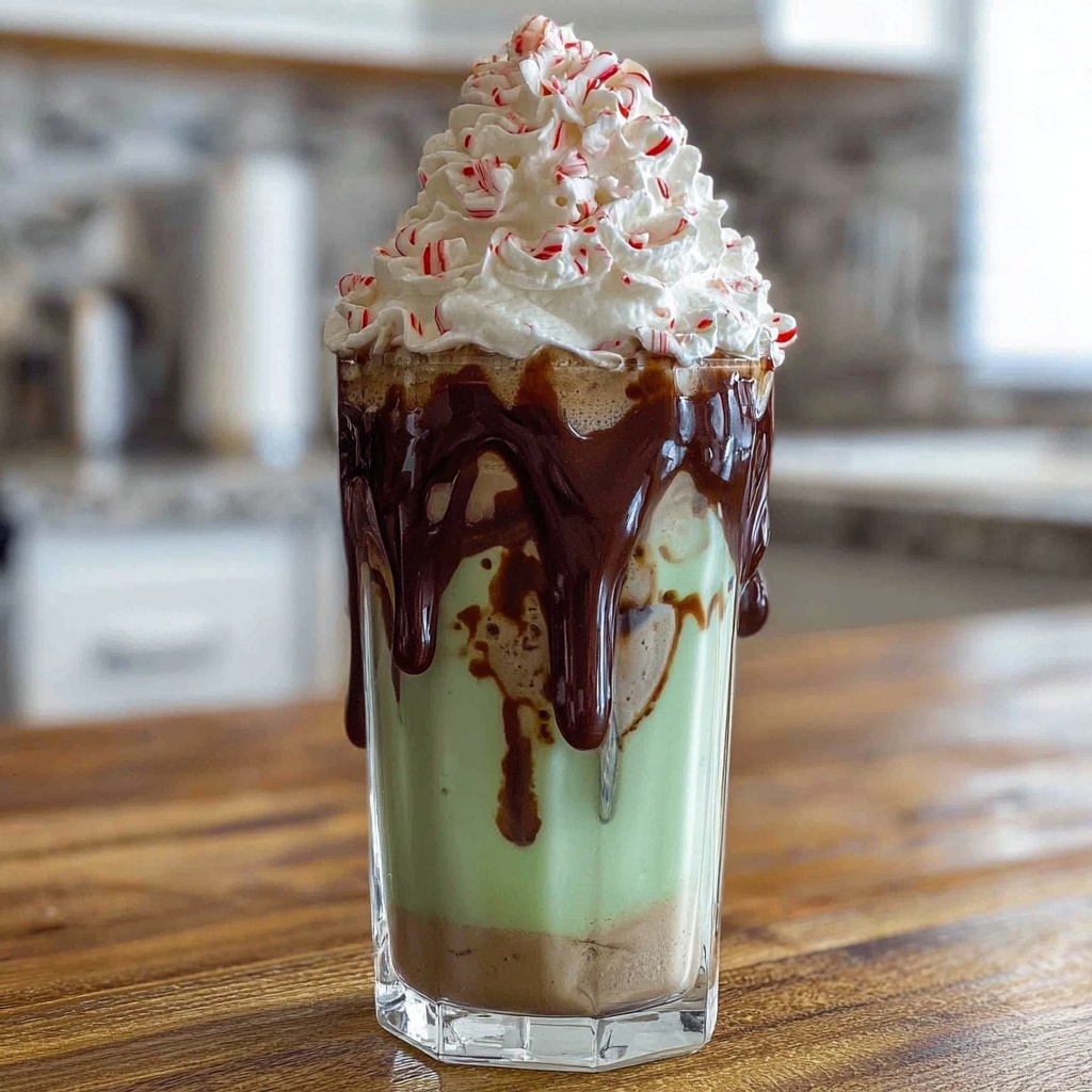 Peppermint Milkshake: 5 Steps to Festive Bliss Recipe - Recipe Image