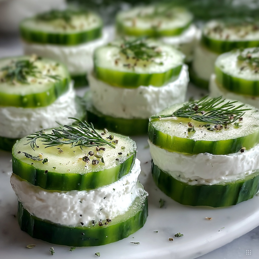 Cucumber Cream Cheese Bites Recipe - Recipe Image