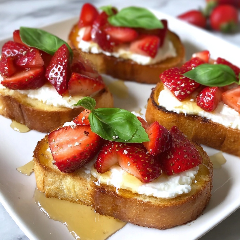 Strawberry Goat Cheese Crostini: 7 Irresistible Bites Recipe - Recipe Image