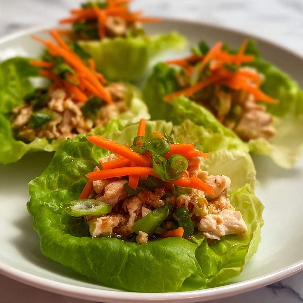 Sweet Chili Chicken Lettuce Cups Recipe - Recipe Image