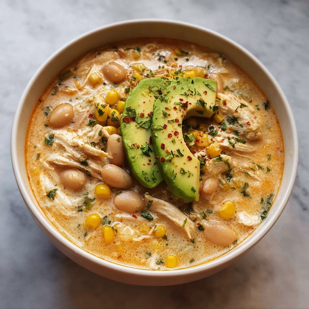 Creamy Crockpot White Chicken Chili Recipe - Recipe Image