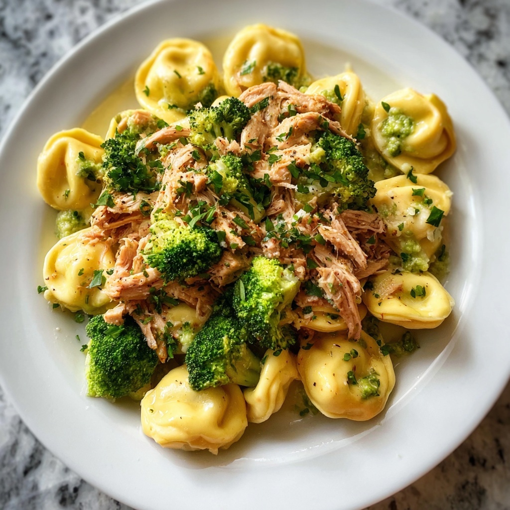 Garlic Parmesan Chicken Tortellini and Broccoli Bliss Recipe - Recipe Image