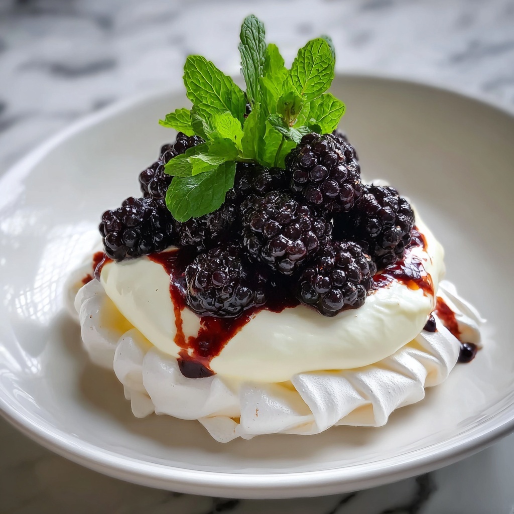 Blackberry Pavlova Recipe - Recipe Image