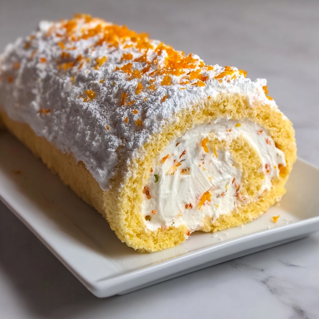 Orange Swiss Roll Recipe - Recipe Image