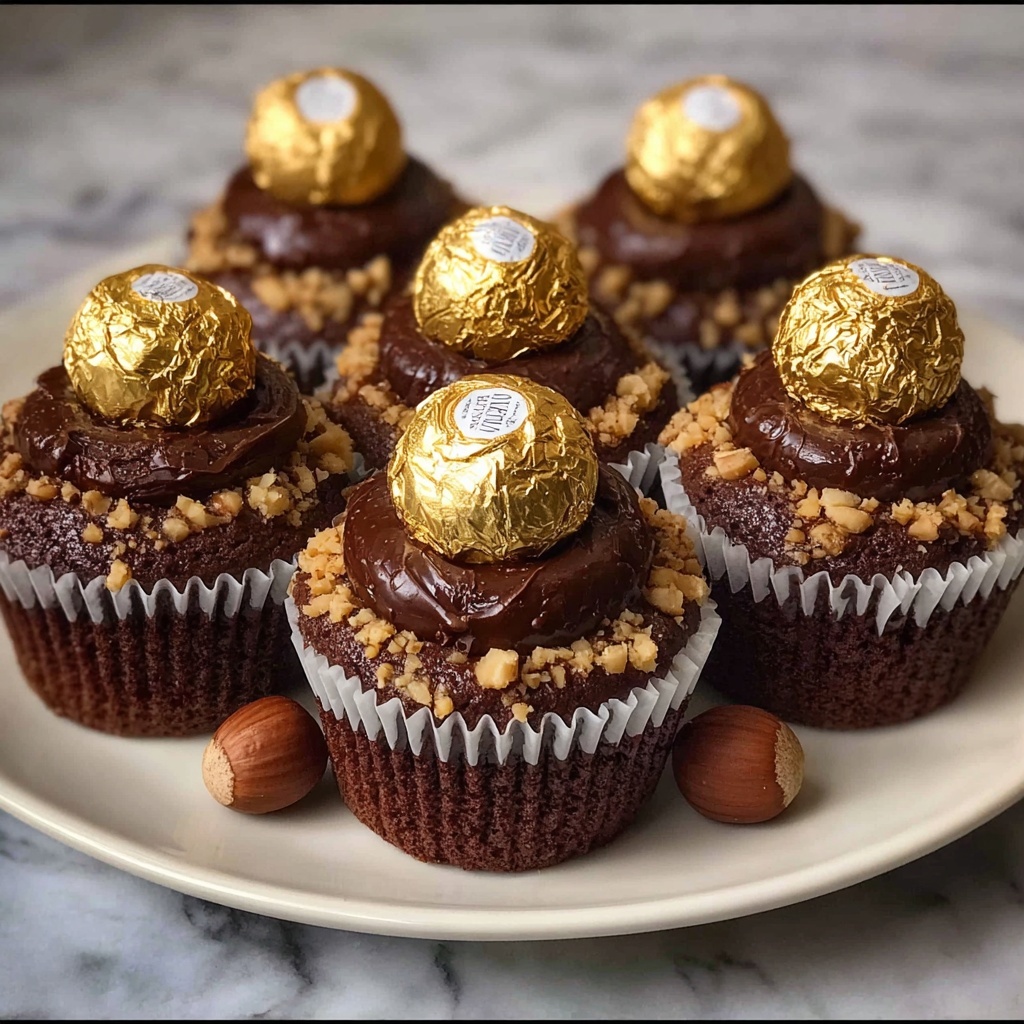 Ferrero Rocher Cupcakes Recipe - Recipe Image