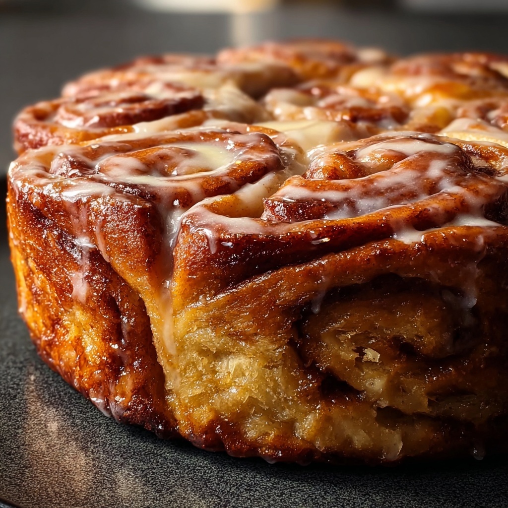 Pear Cinnamon Roll Cake Recipe - Recipe Image