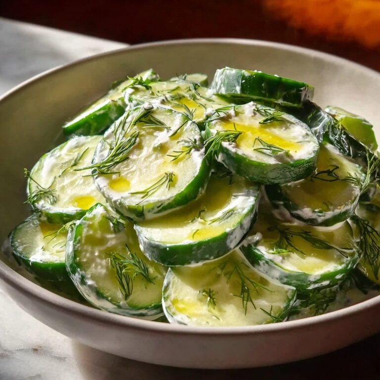 Creamy Cucumber Salad Recipe