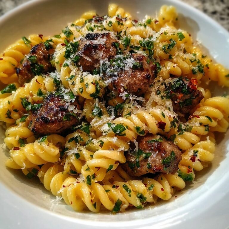 Garlic Butter Sausage Pasta Recipe