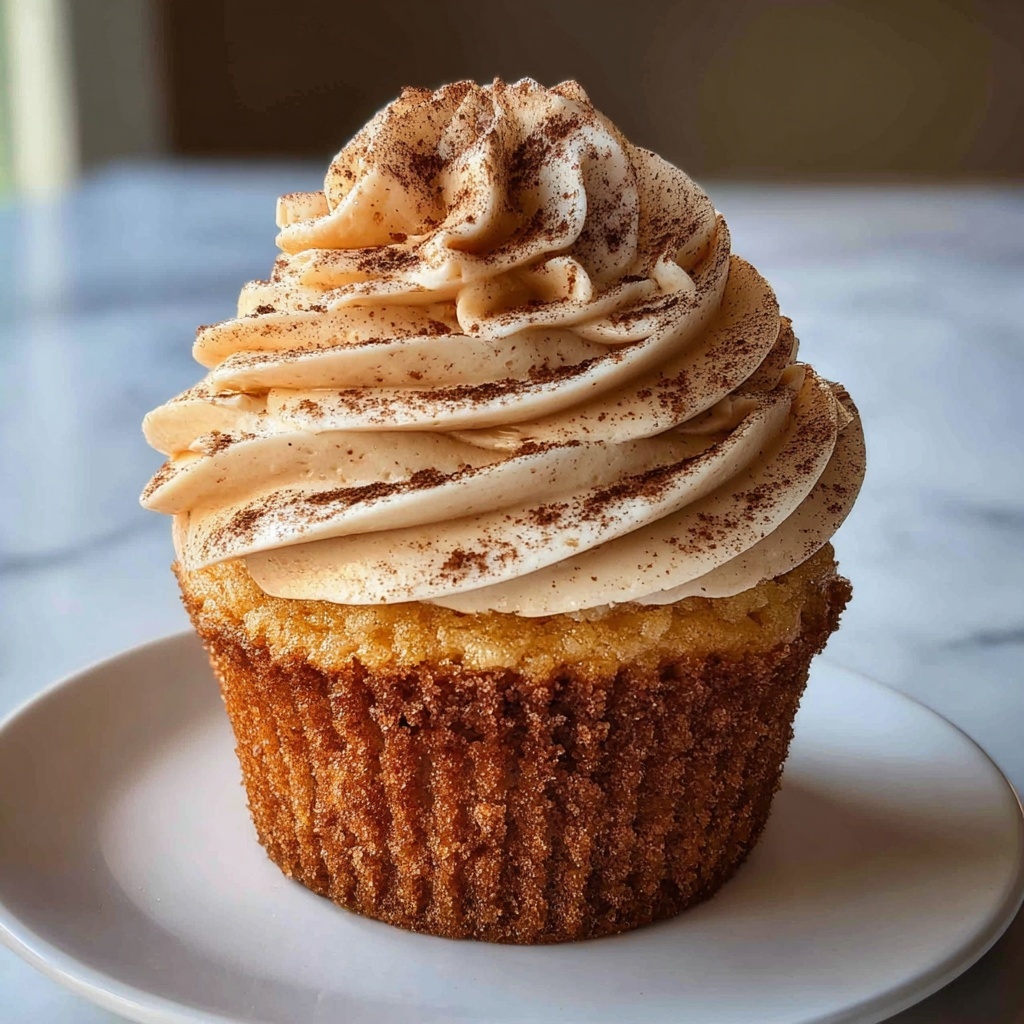 Delicious Pumpkin Cupcakes with Cinnamon Cream Cheese Frosting Recipe - Recipe Image