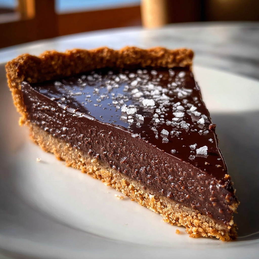 Amazing Salted Dark Chocolate Tart Recipe - Recipe Image