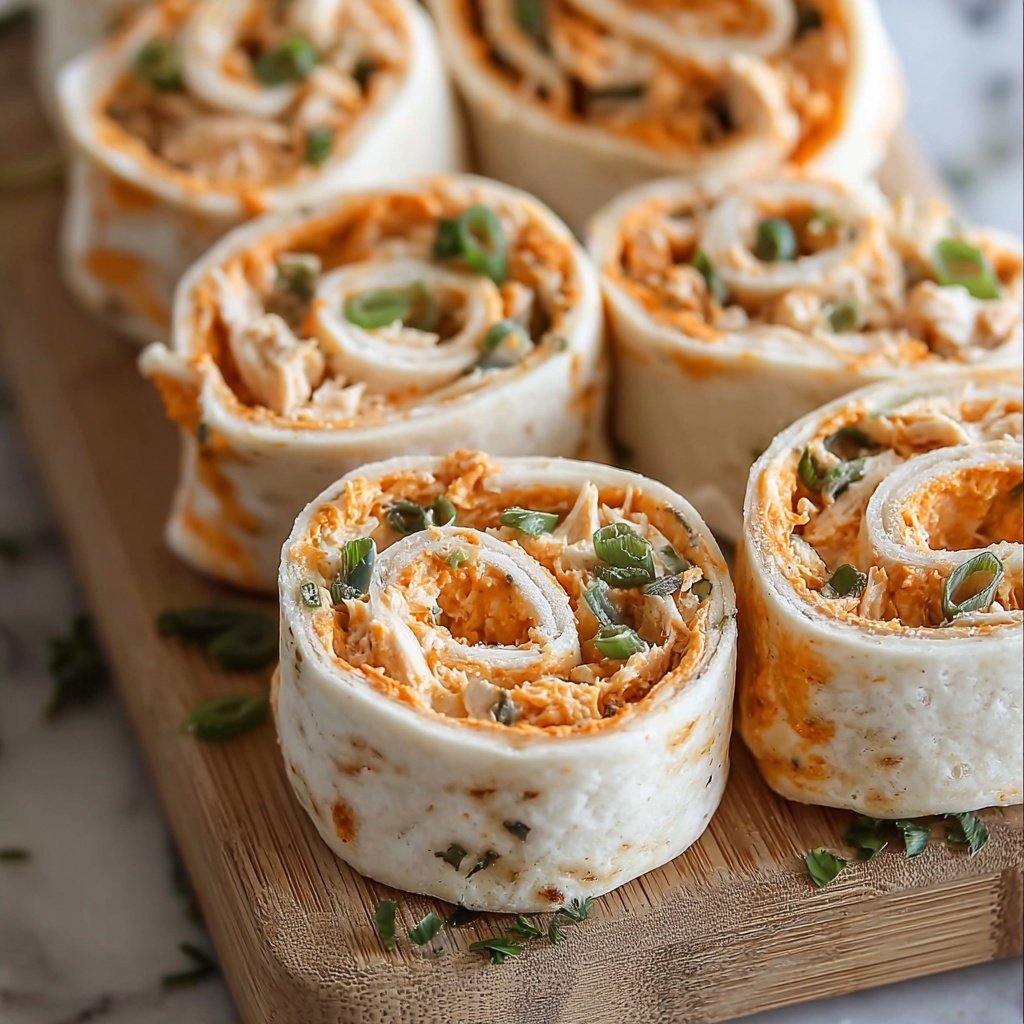 Mouthwatering Buffalo Chicken Pinwheels Recipe - Recipe Image