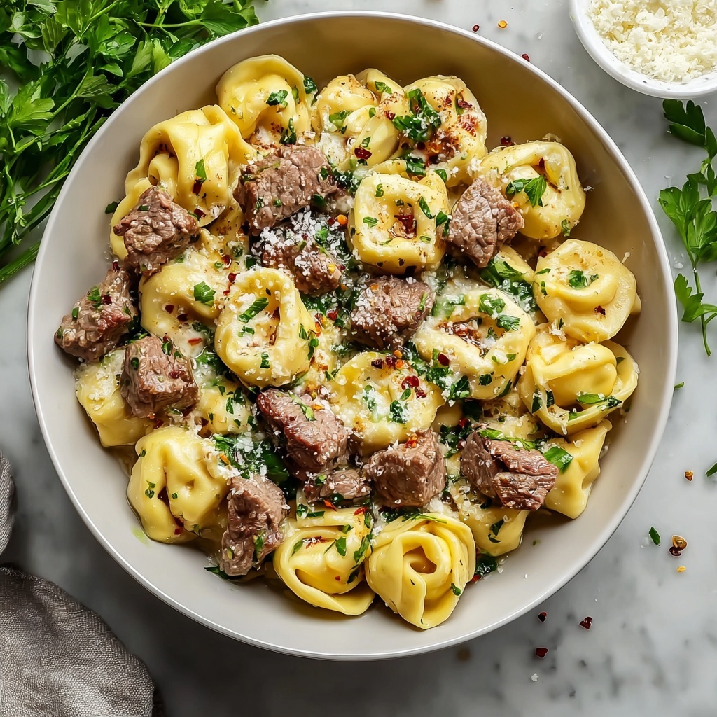 Creamy Cheesesteak Tortellini That Will Wow Your Taste Buds Recipe - Recipe Image