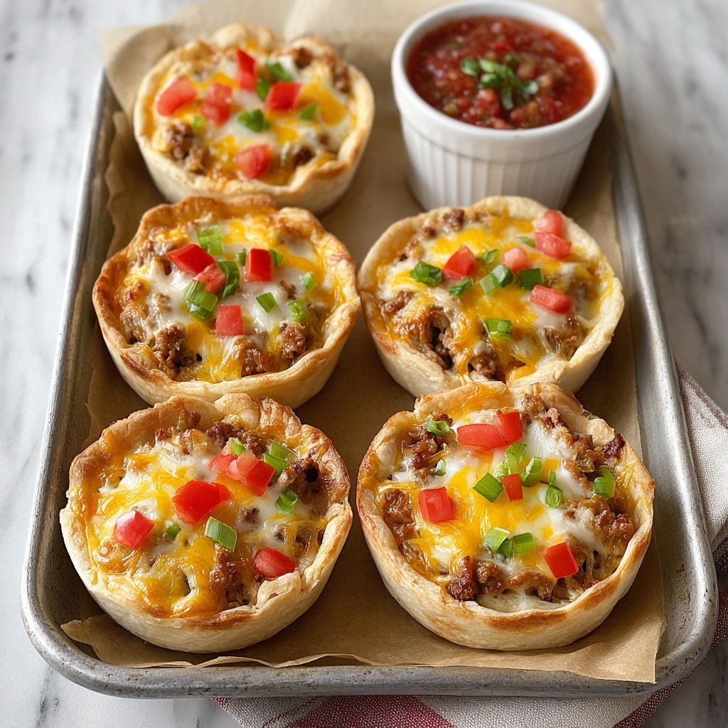 Homemade Mexican Taco Boat Quiches Recipe - Recipe Image