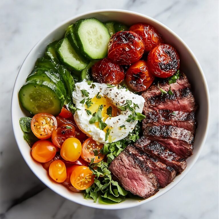 Mediterranean Steak Bowl: Quick Meal with Vibrant Flavors Recipe