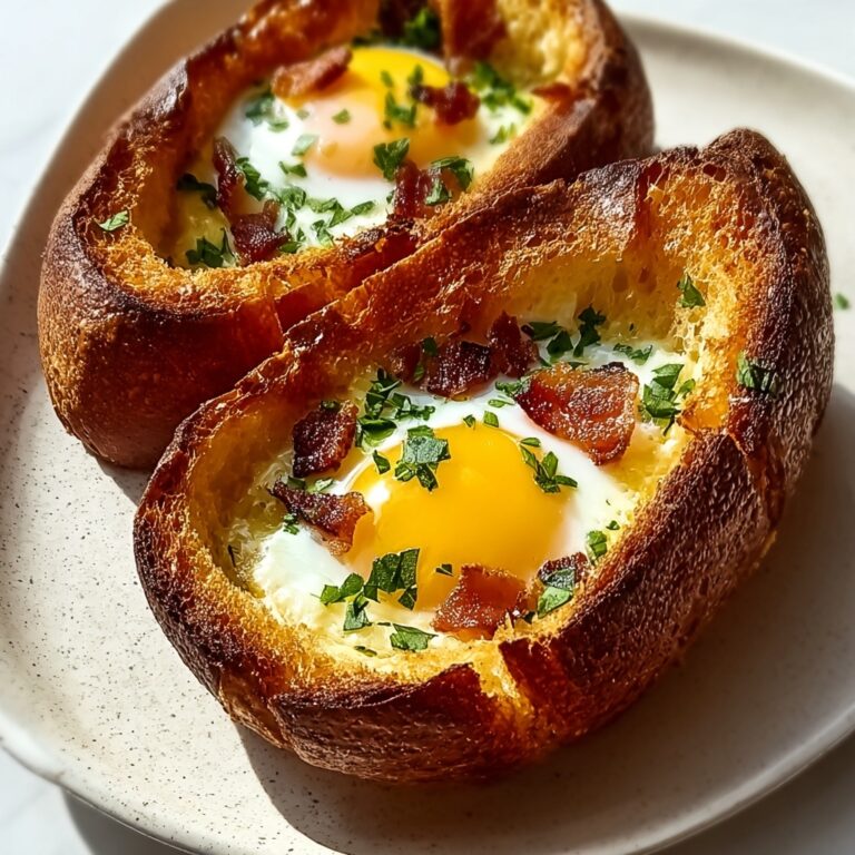 Pork-Free Baked Egg Boats: A Hearty Breakfast Delight Recipe