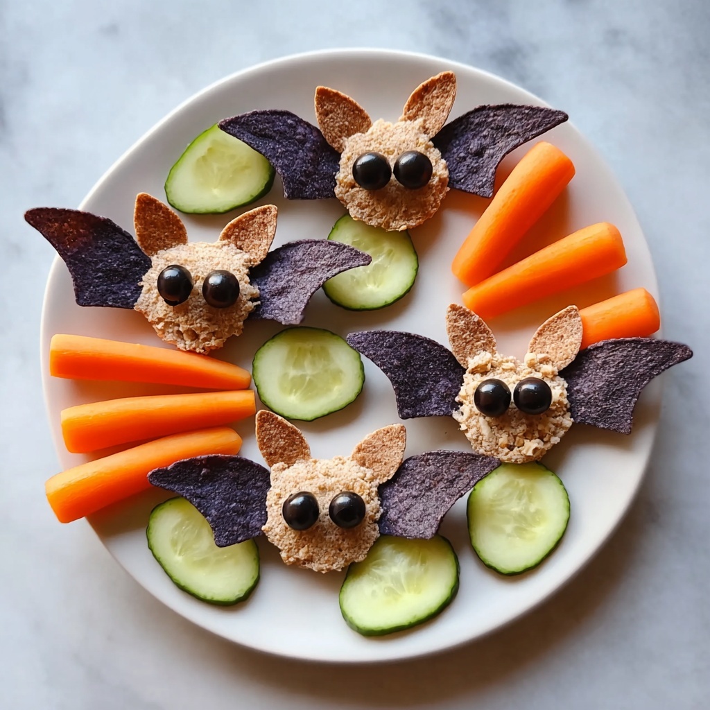 Spooky Bat Black Bean Dip Recipe - Recipe Image