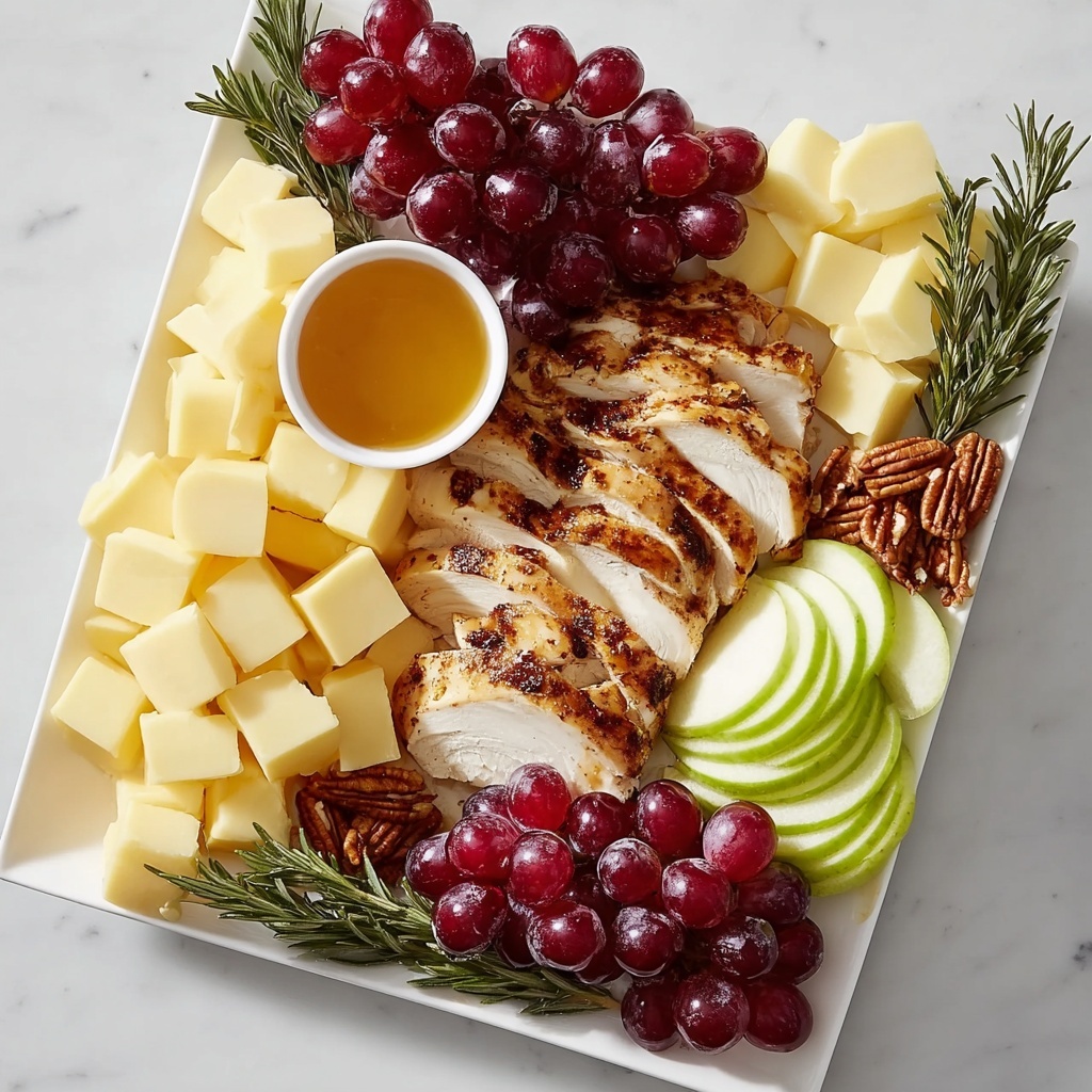 Turkey and Cheese Cracker Board with Fresh Fruits and Nuts Recipe - Recipe Image