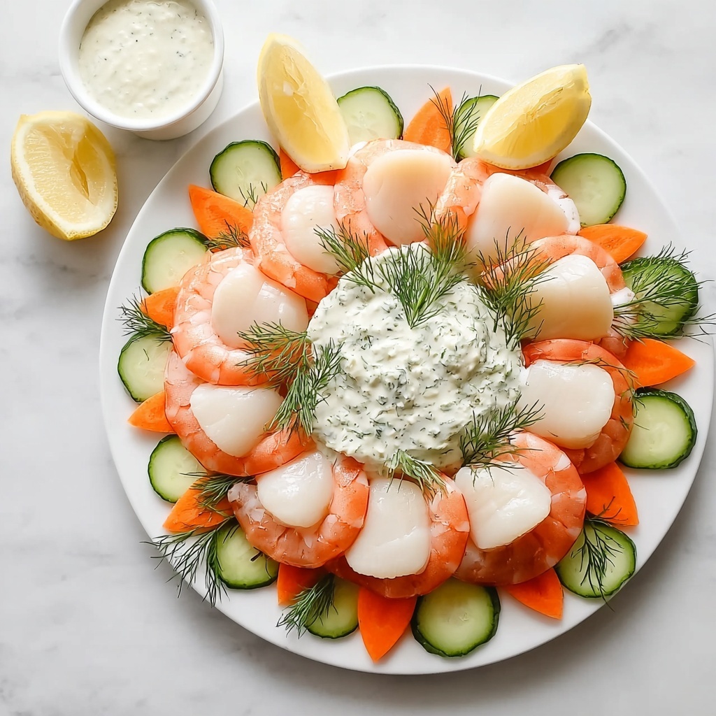 Starfish & Shell Seafood Appetizer Board Recipe - Recipe Image