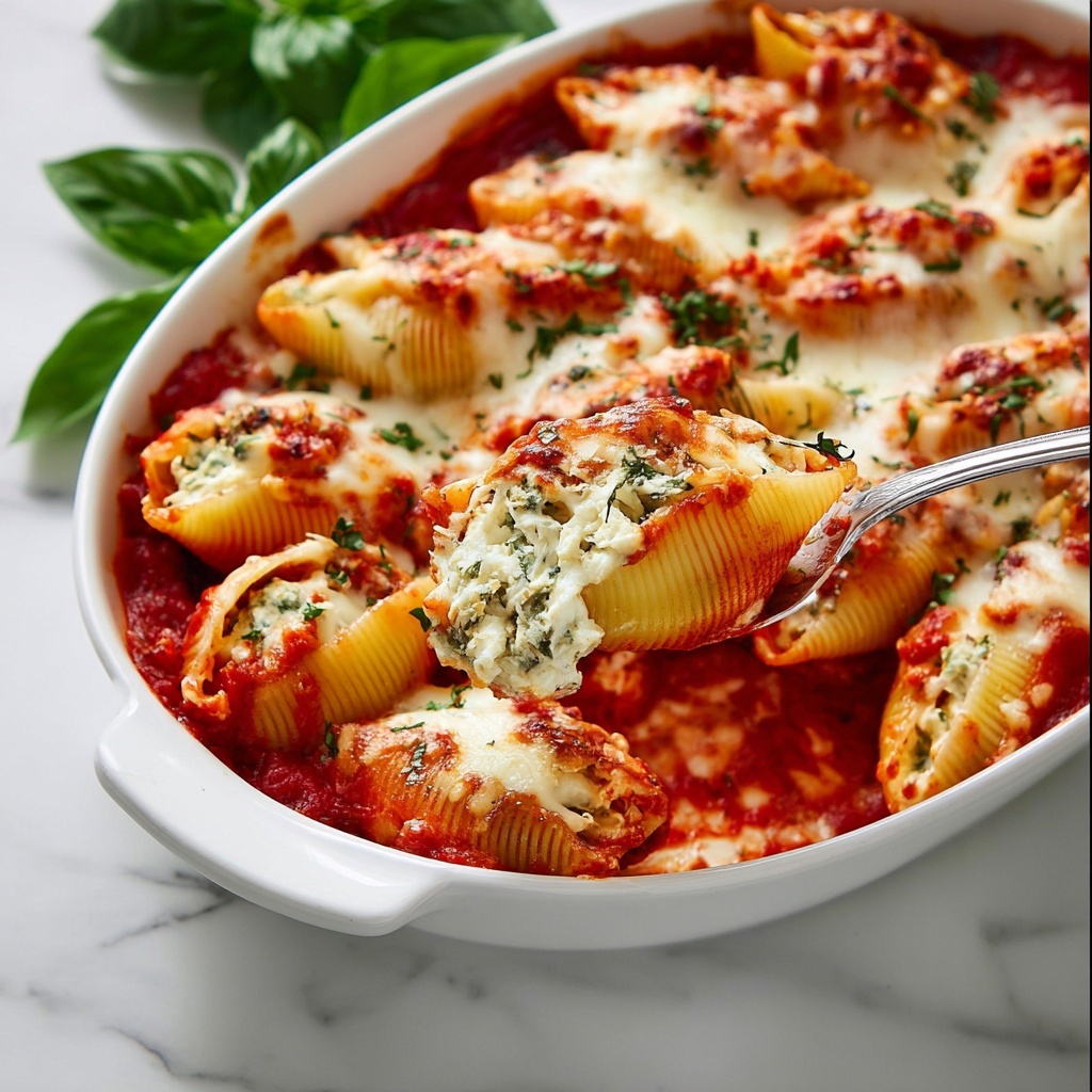 Pesto Chicken Stuffed Shells Recipe - Recipe Image