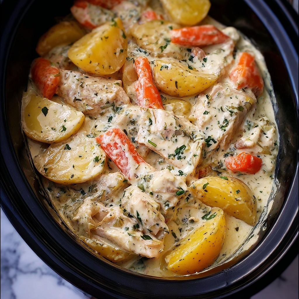 Crock Pot Creamy Ranch Chicken Recipe - Recipe Image