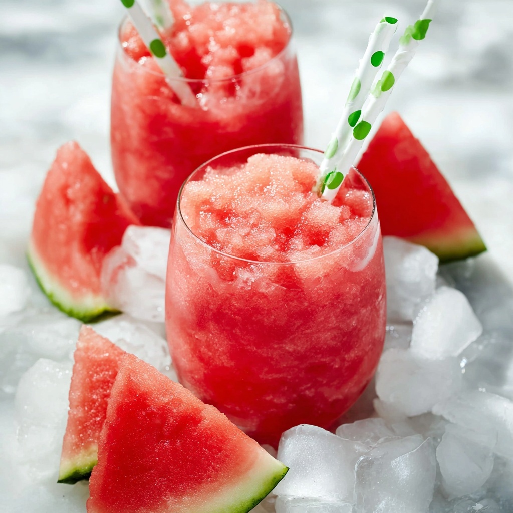 Watermelon Lemonade Slushies Recipe - Recipe Image