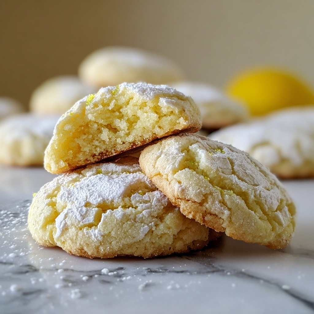 Lemon Crinkle Cookies Recipe - Recipe Image