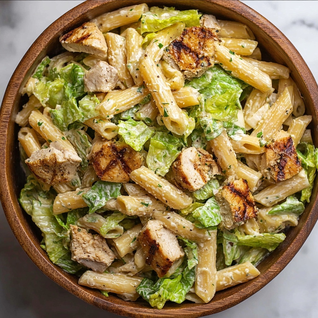 Chicken Caesar Pasta Salad Recipe - Recipe Image