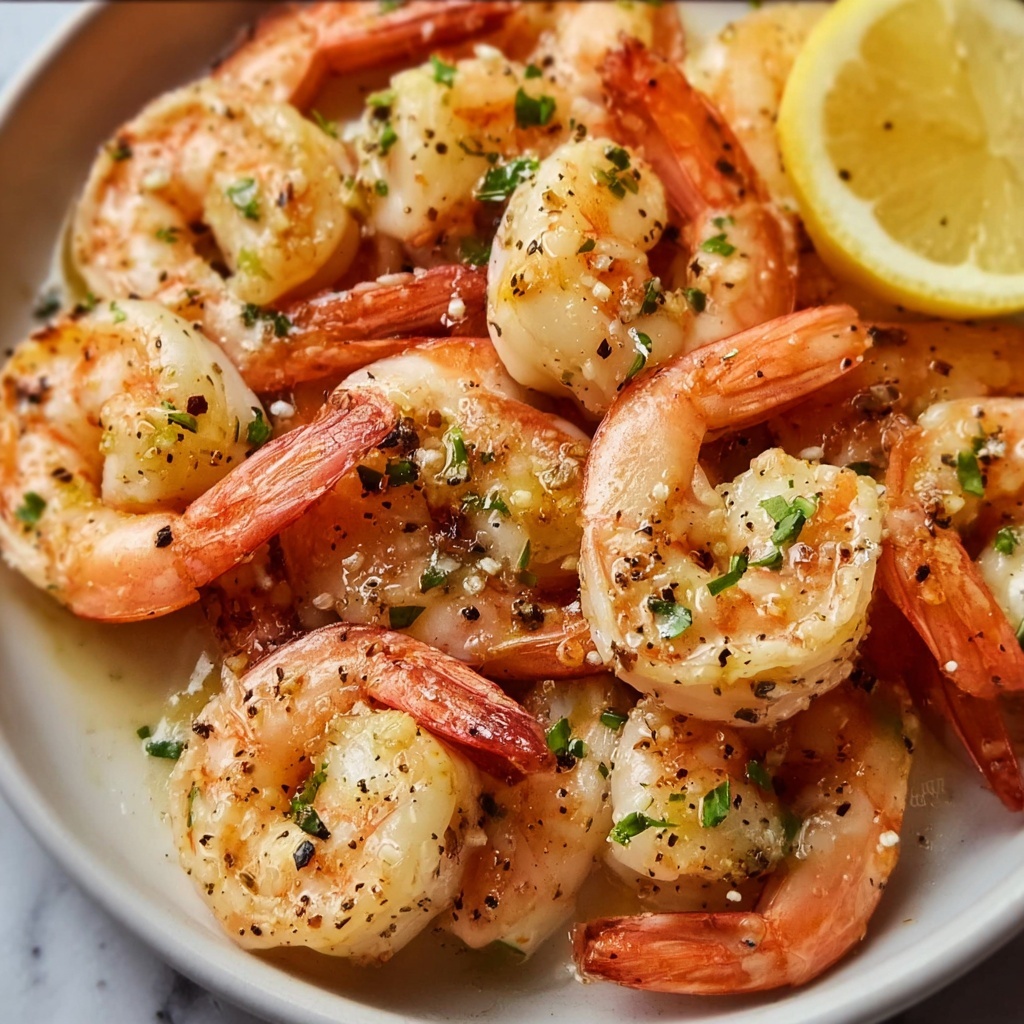 Sautéed Shrimp with Garlic, Lemon, and White Wine Recipe - Recipe Image