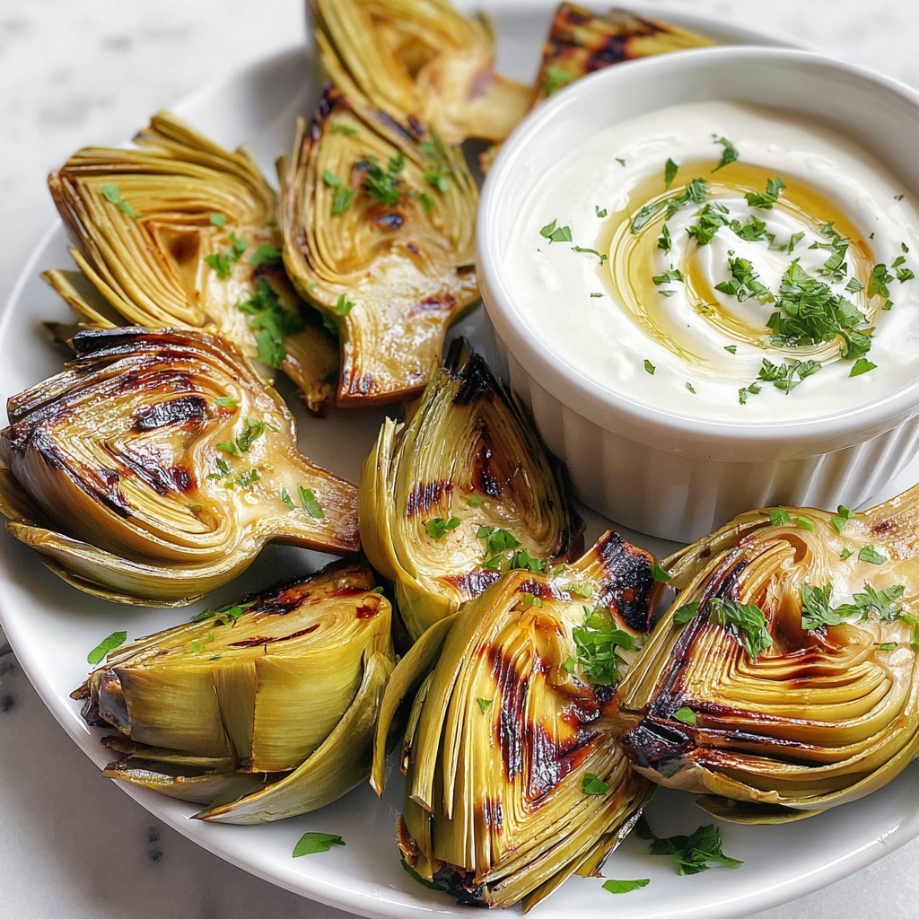 Grilled Artichokes with Garlic Aioli Recipe - Recipe Image