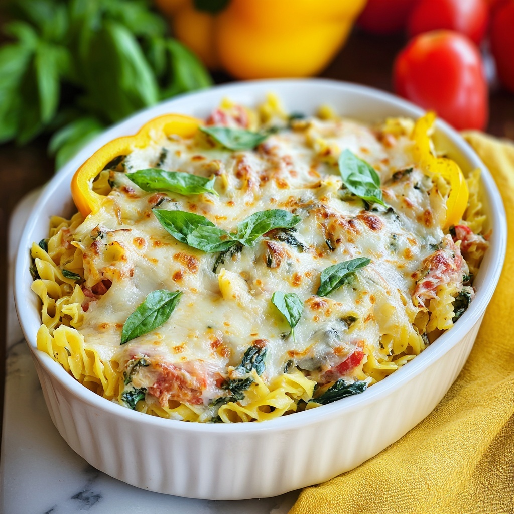 Cheesy Vegetarian Spaghetti Squash Casserole Recipe - Recipe Image